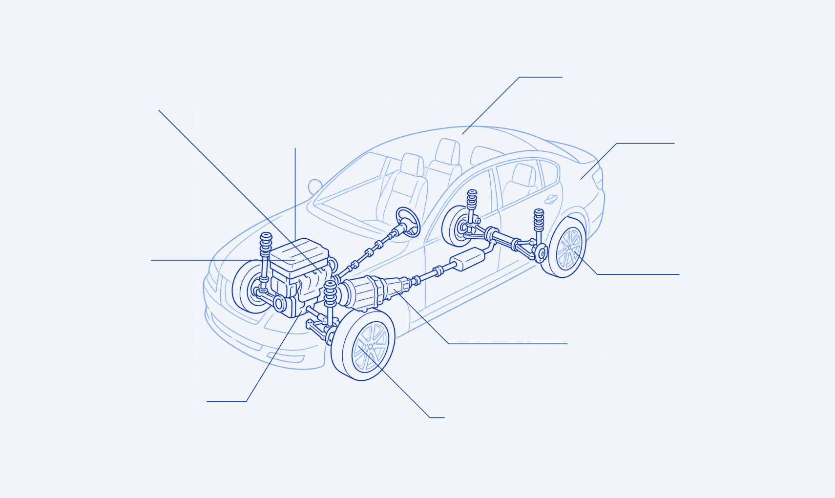 車の中のイラスト